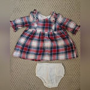 Baby Gap Plaid Dress with Bloomers Size 3-6 Months